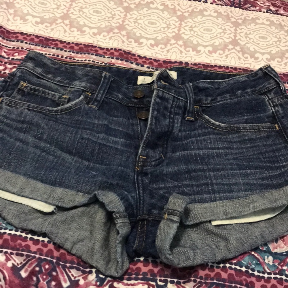 Dark denim Abercrombie & Fitch shorts